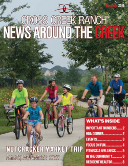 Cross Creek Ranch Newsletter November 2016