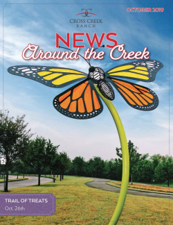 Cross Creek Ranch Newsletter October 2019