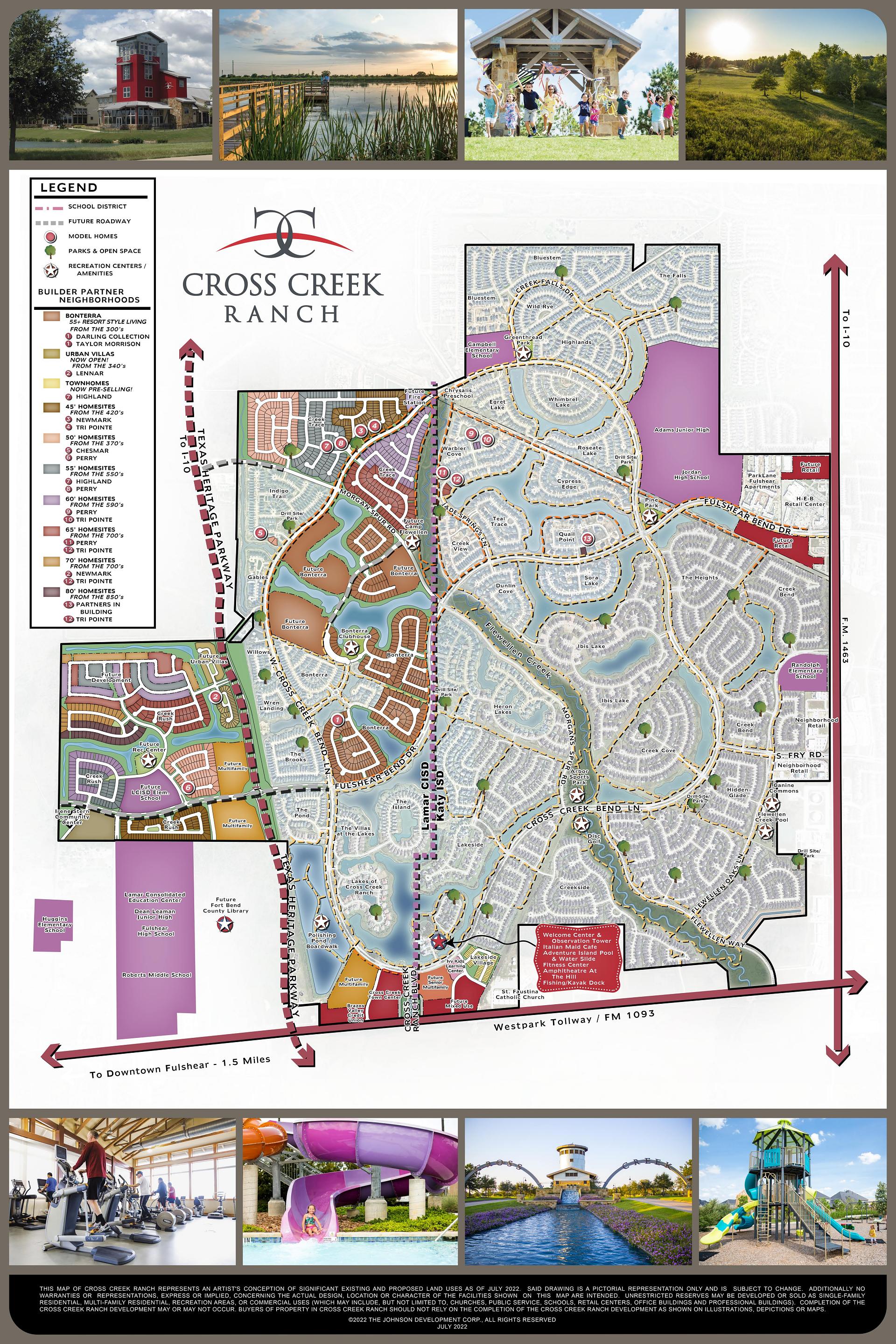 Cross Creek Ranch Community Map