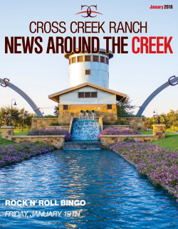 Cross Creek Ranch Newsletter January 2018
