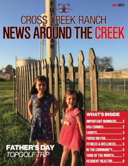Cross Creek Ranch Newsletter June 2017