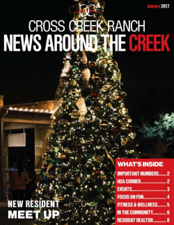 Cross Creek Ranch Newsletter January 2017