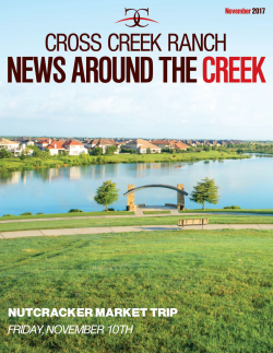 Cross Creek Ranch Newsletter November 2017