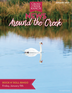 Cross Creek Ranch Newsletter January 2019