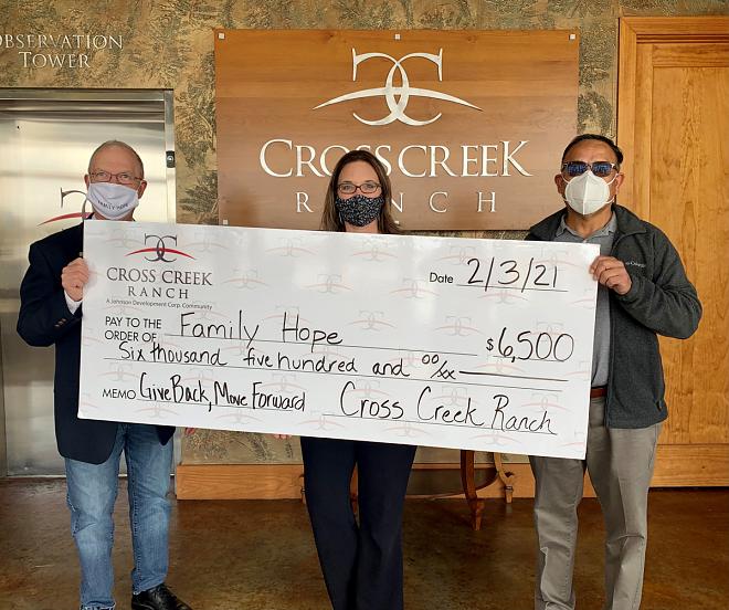 Cross Creek Ranch Donates $22,000 to Local Charities