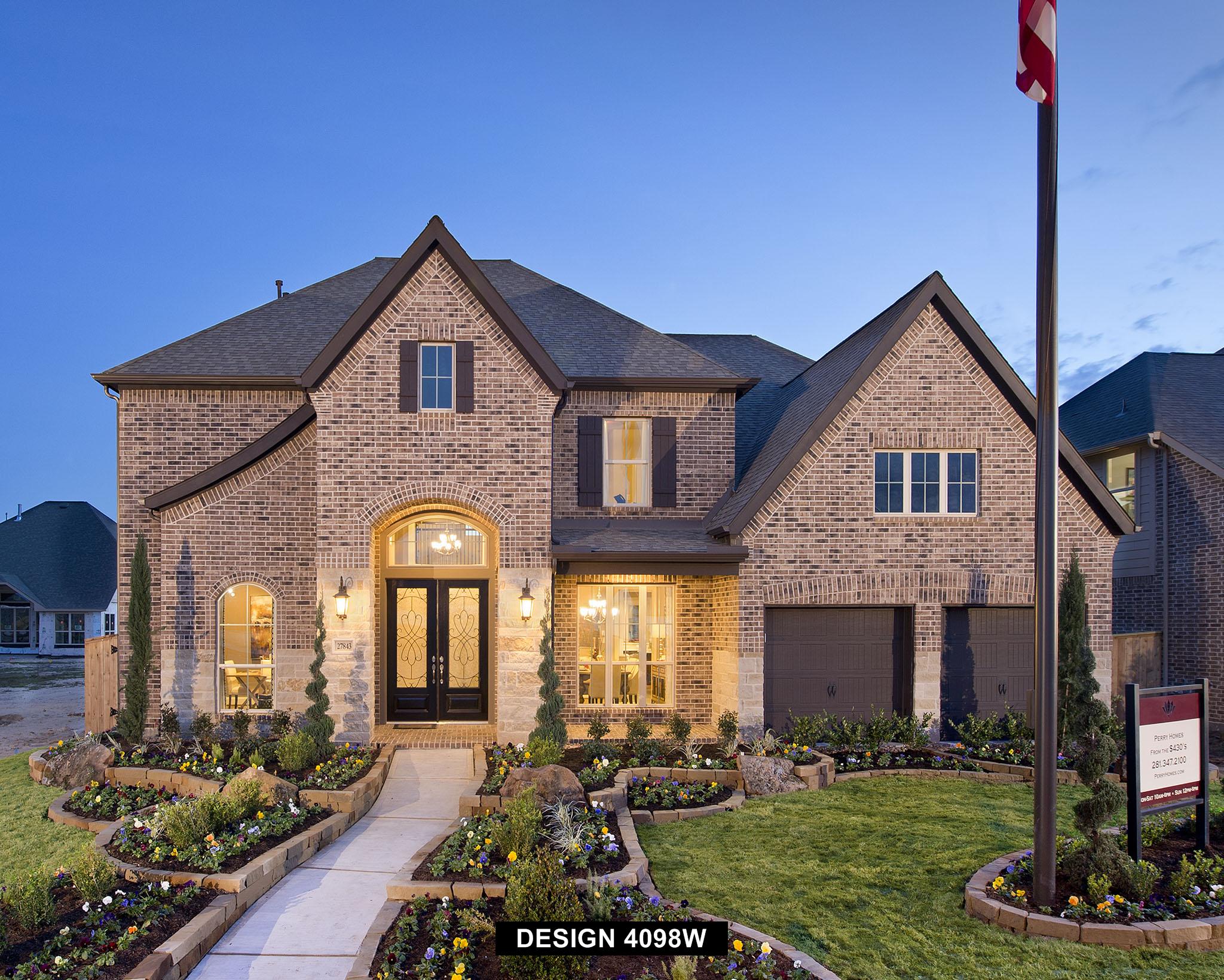 4098W Floor Plan by Perry Homes in Fulshear at Cross Creek Ranch